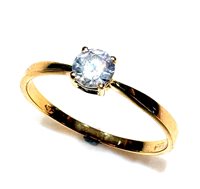 Anello Donna in Oro giallo Cubic Zirconia SOLITARIO ZIRC PI O/Z 1.20 G